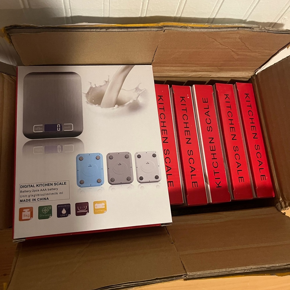 Digital Kitchen Scale WATER RESISTANT 
g/kg/lb/oz/ml/milk ml